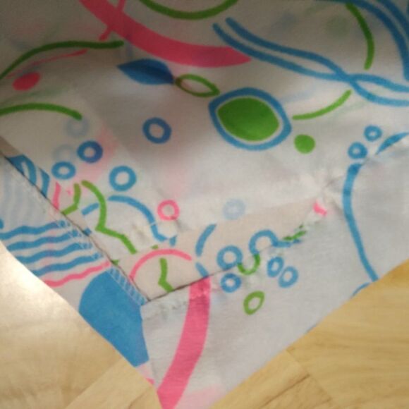 Vintage Neon Abstract Geometric Button Down Disco Shirt - Picture 4 of 6